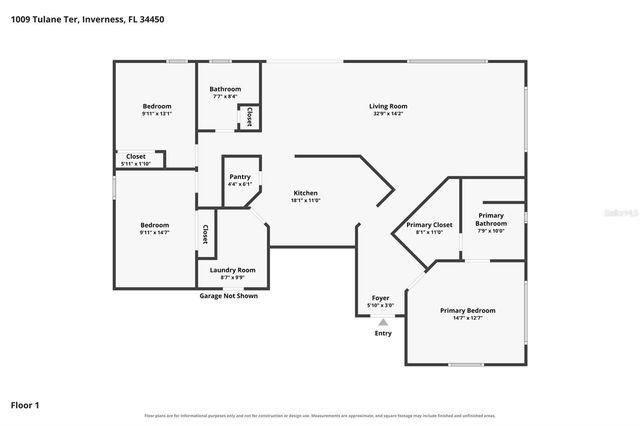1009 TULANE TERRACE, Inverness, FL 34450