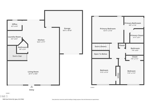 1005 Dual Parks Road, Apex, NC 27502