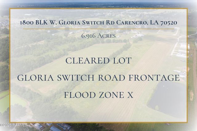 1800 Blk W Gloria Switch Road, Carencro, LA 70520