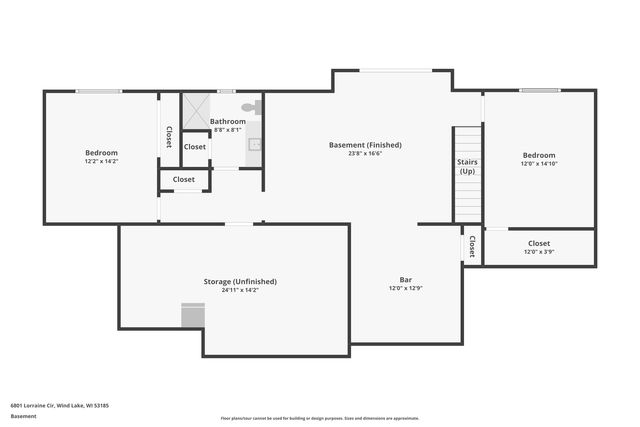 6801 Lorraine CIRCLE, Wind Lake, WI 53185