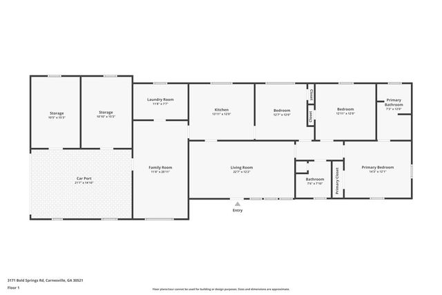 3171 Bold Springs Road, Carnesville, GA 30521