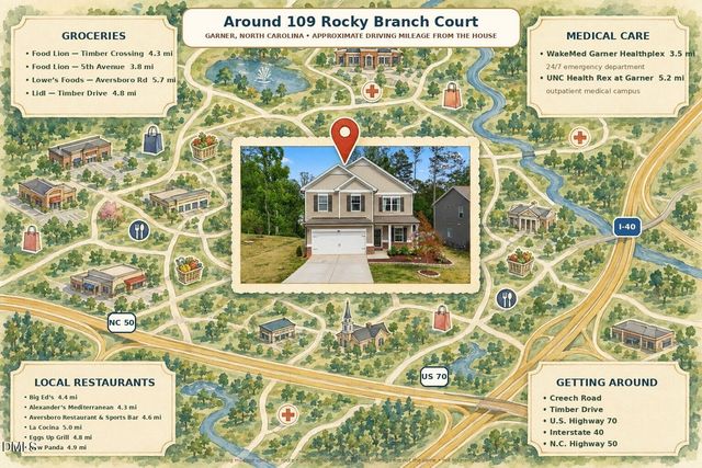 109 Rocky Branch Court, Garner, NC 27529