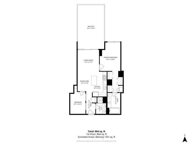 210 S Desplaines Street 607, Chicago, IL 60661