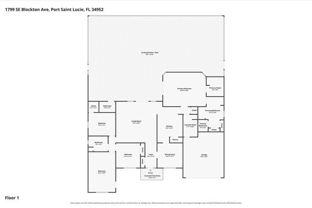 1799 SE BLOCKTON Avenue, Port St. Lucie, Port St Lucie, FL 34952