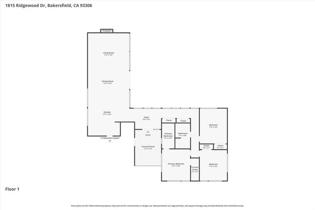 1815 Ridgewood Drive, Bakersfield, CA 93306