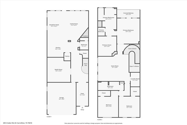 2812 Cedar Elm Drive, Carrollton, TX 75010