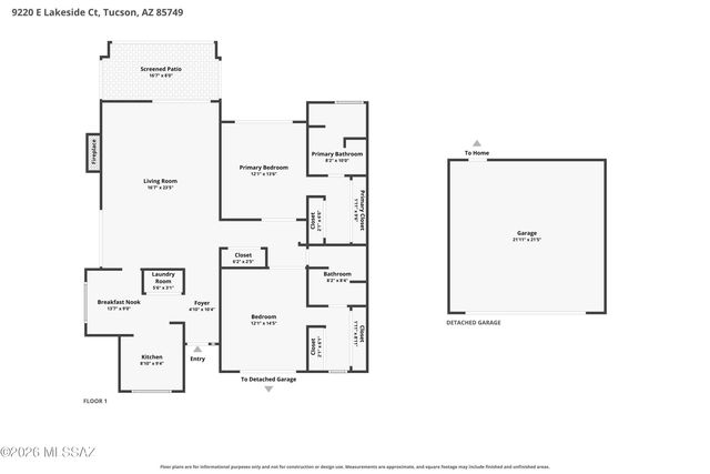 9220 E Lakeside Court, Tucson, AZ 85749