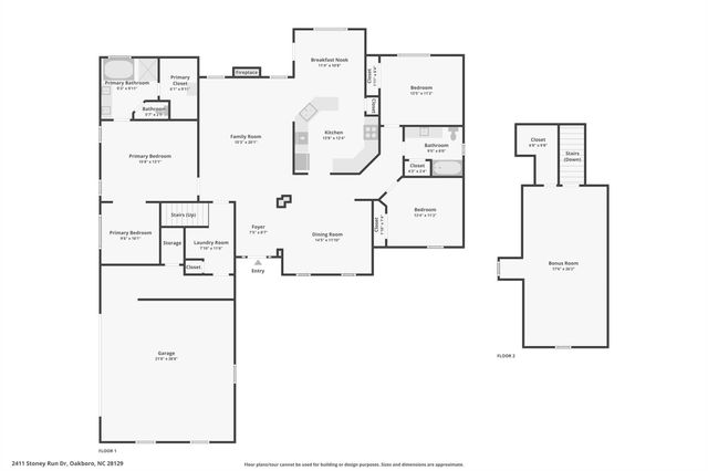 2411 Stoney Run Drive, Oakboro, NC 28129