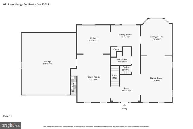 9617 WOODEDGE DR, Burke, VA 22015