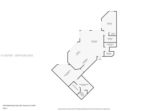 3370 Hidden Bay Dr 1207, Aventura, FL 33180