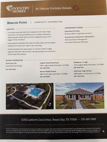 12113 Barkley Oak Drive, Texas City, TX 77591