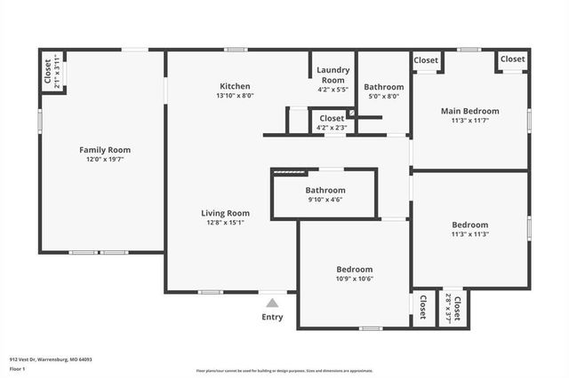 912 VEST Drive, Warrensburg, MO 64093