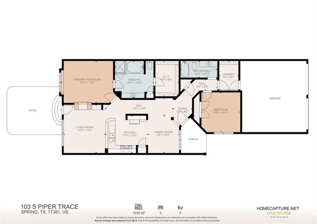 103 S Piper Trace, Spring, TX 77381