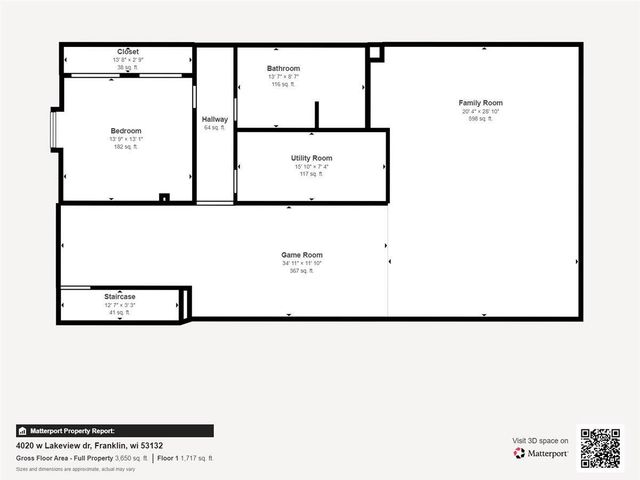 4020 W Lakeview DRIVE, Franklin, WI 53132