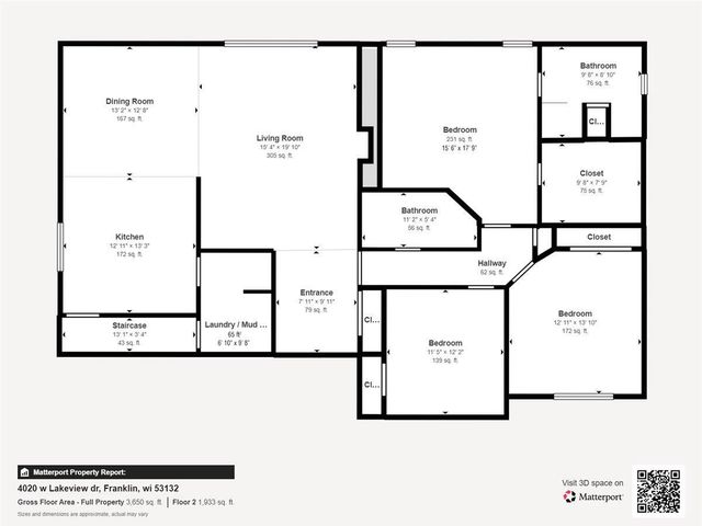 4020 W Lakeview DRIVE, Franklin, WI 53132