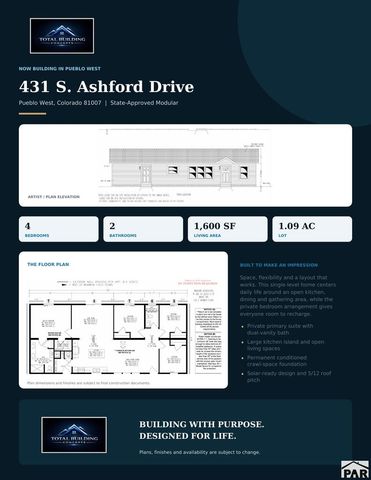 431 S Ashford Dr, Pueblo West, CO 81007
