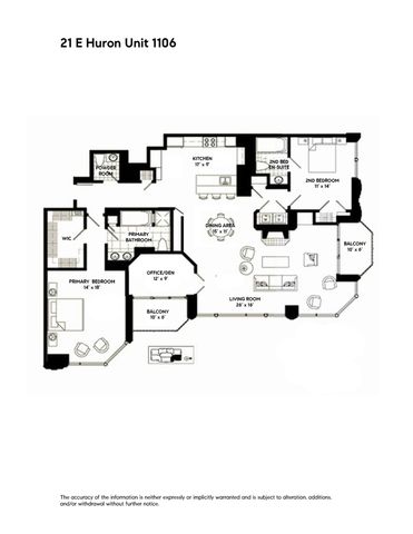 21 E HURON Street 1106, Chicago, IL 60611