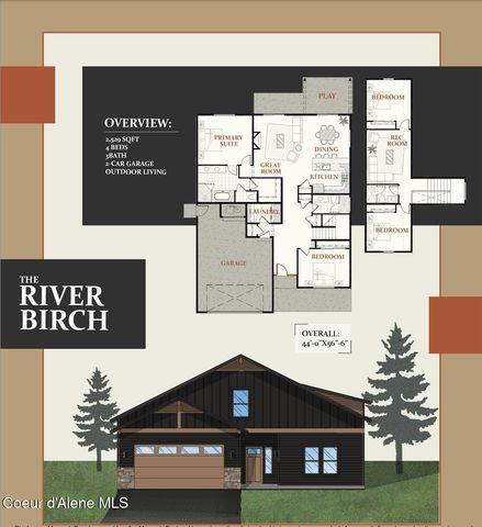Lot 2 Blk 1 Tamarindo Lane, Hayden, ID 83835
