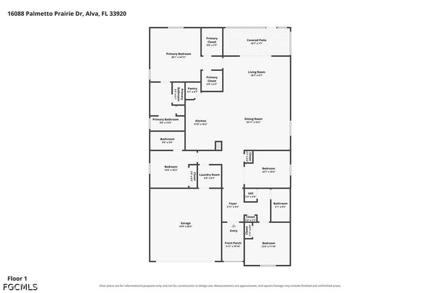 16088 Palmetto Prairie DR, Alva, FL 33920