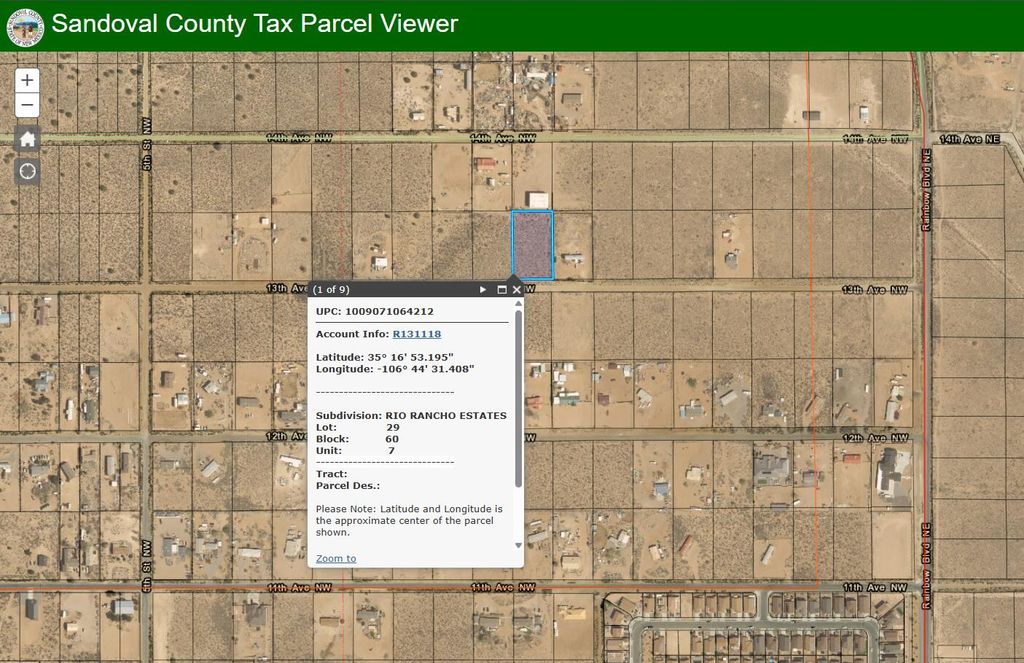13th Avenue NW, Rio Rancho, NM 87144