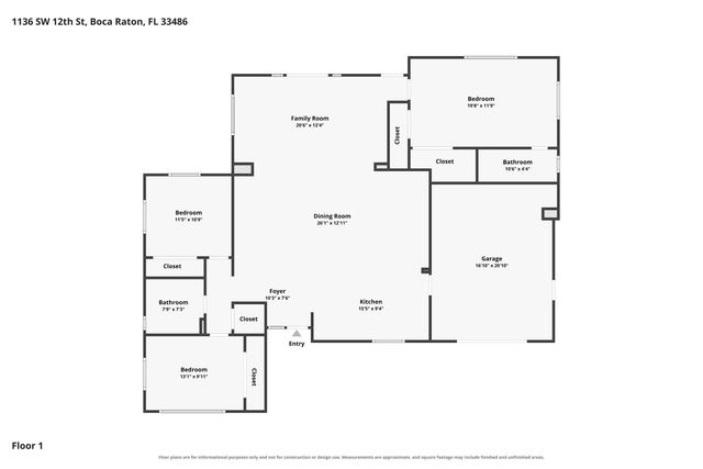 1136 SW 12TH Street, Boca Raton, FL 33486
