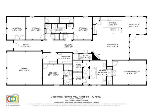 1419 MISTY PASTURE, Mansfield, TX 76063