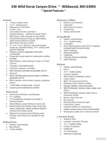 336 Wild Horse Canyon Drive, Wildwood, MO 63005