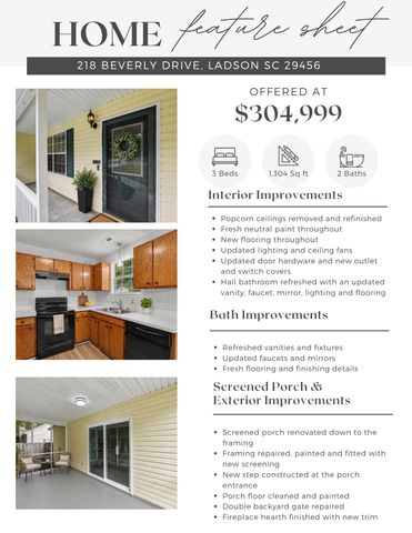 218 Beverly Drive, Ladson, SC 29456