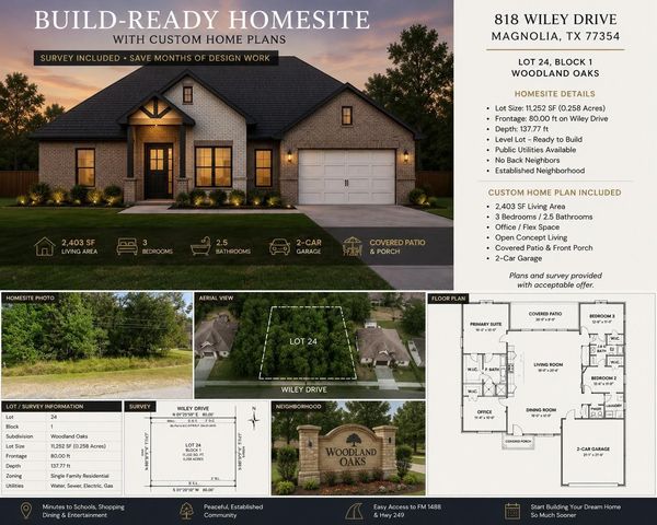 818 Wiley Drive, Magnolia, TX 77354