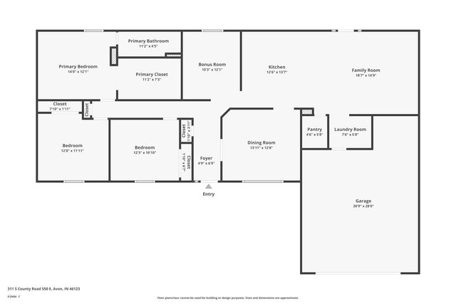 311 S County Road 550 E, Avon, IN 46123