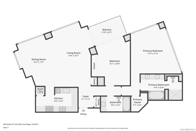 200 Harbor Dr 3201, San Diego, CA 92101