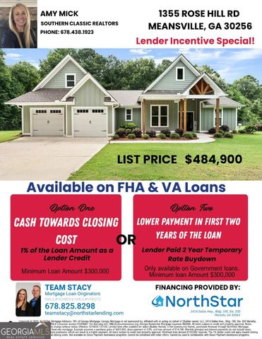 1355 Rose Hill Road, Meansville, GA 30256
