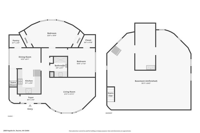 2009 Rapids DRIVE, Racine, WI 53404