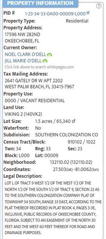 17596 NW 282nd Street, Okeechobee, FL 34972