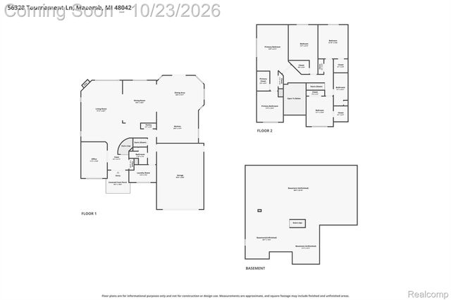 56328 Tournament Lane, Macomb Township, MI 48042
