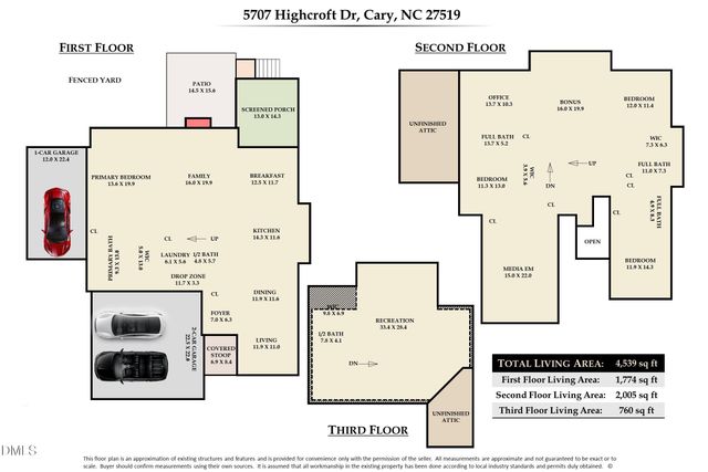 5707 Highcroft Drive, Cary, NC 27519
