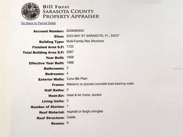 2223 BAY STREET, Sarasota, FL 34237