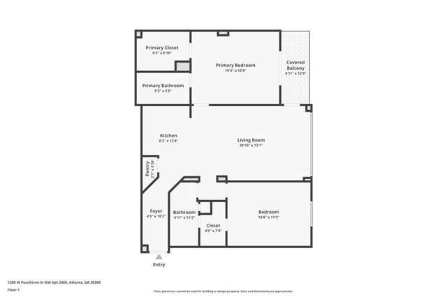 1280 W Peachtree NW Street 2409, Atlanta, GA 30309