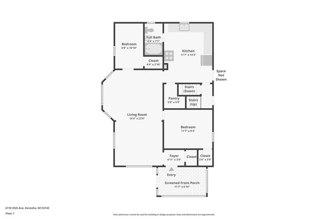 6118 25th AVENUE, Kenosha, WI 53143