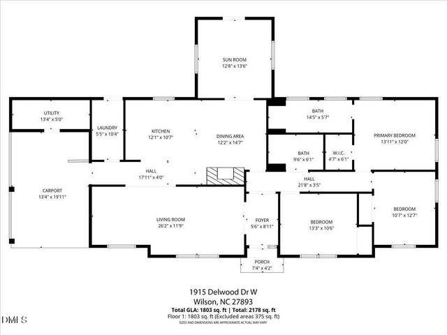 1915 Delwood W Drive, Wilson, NC 27893