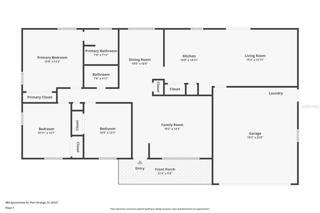483 SPRUCEVIEW DRIVE, Port Orange, FL 32127