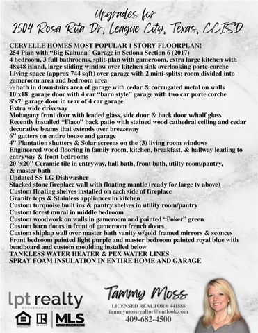 2504 Rosa Rita, League City, TX 77573