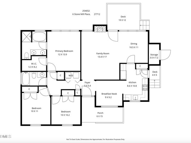 6 Stone Mill Place, Durham, NC 27712