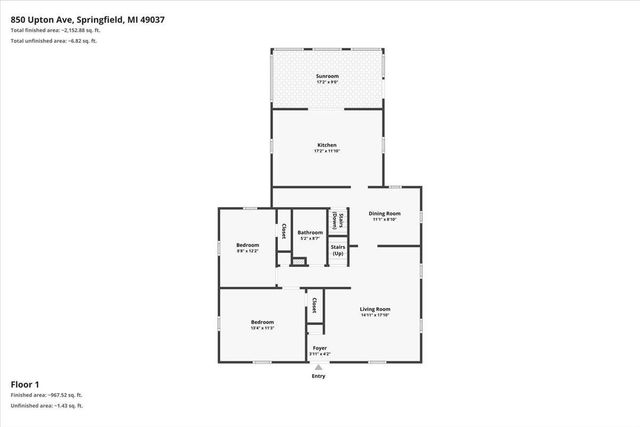 850 Upton Avenue, Springfield City, MI 49037