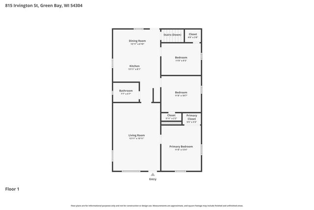 815 IRVINGTON STREET, Green Bay, WI 54304
