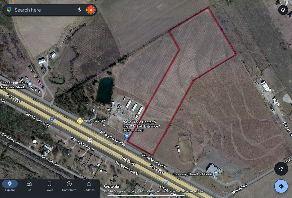 TBD INTERSTATE 45 SERVICE Road, Alma, TX 75119