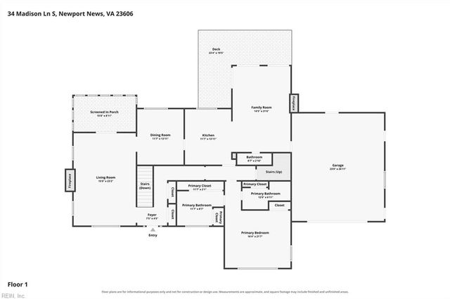 34 Madison LN S, Newport News, VA 23606