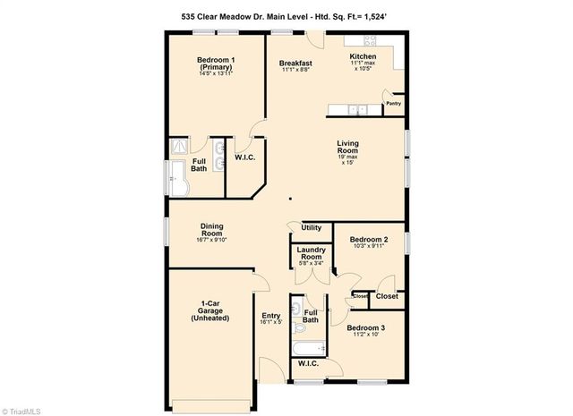 535 Clear Meadow Drive, Winston-salem, NC 27107