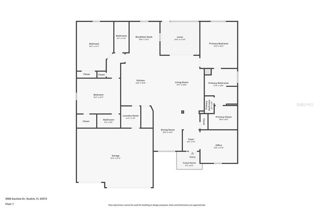 3908 GAVIOTA DRIVE, Ruskin, FL 33573