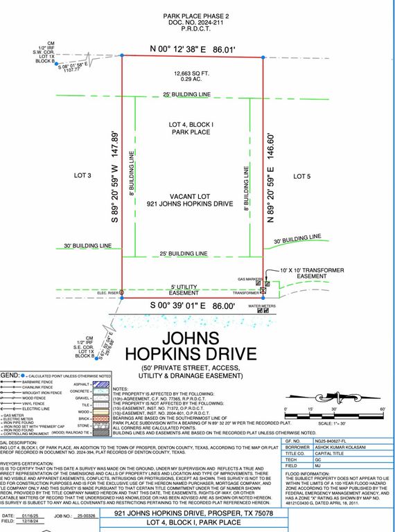 921 Johns Hopkins Drive, Prosper, TX 75078